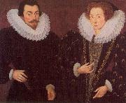 Sir John Harington and his wfie, Mary Rogers, Lady Harington